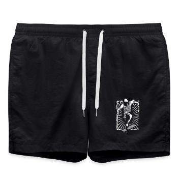 Skateboard | Skate | Skater | Patinage - Short de bain - noir - Devant - AI Model Male 185 light (185cm)