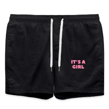 It's a Girl - Swim Trunks - black - Front - AI Model Male 185 light (185cm)