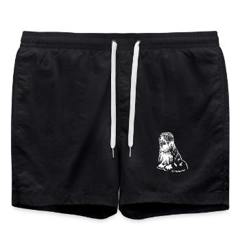 Bobtail « Black Edition » - Short de bain - noir - Devant - AI Model Male 185 light (185cm)