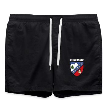 Hinweis Mignon Chamonix Mont Blanc Haute Savoie - Badeshorts - Schwarz - Vorne - AI Model Male 185 light (185cm)