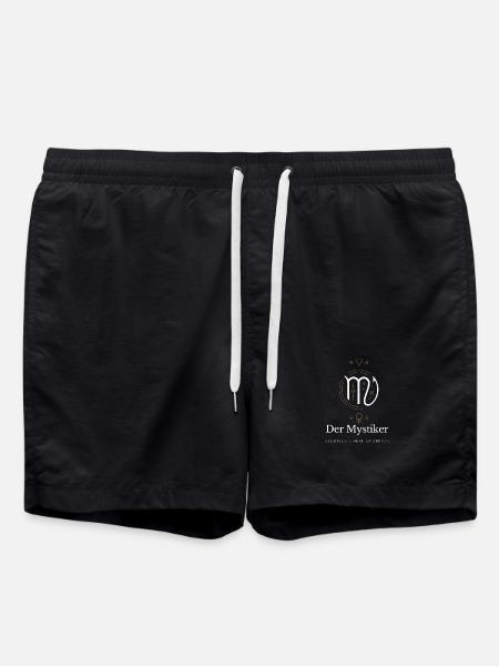 Der Mystiker - Sternzeichen Skorpion - Badeshorts - Schwarz
