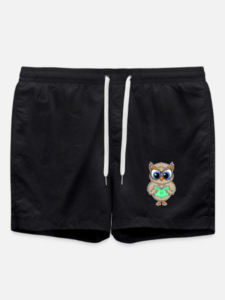 Lesen Buch Bücher Leser Geschenk - Badeshorts - Schwarz