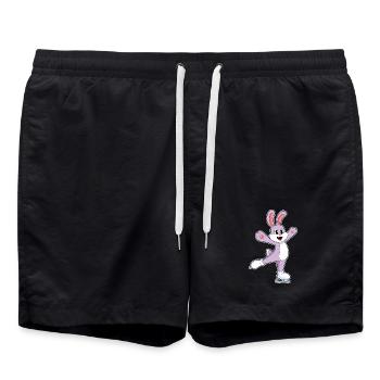 Rabbit Ice Skating Skates - Swim Trunks - black - Front - AI Model Male 185 light (185cm)