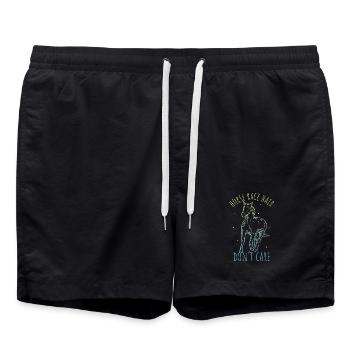 design de cheval - Short de bain - noir - Devant - AI Model Male 185 light (185cm)