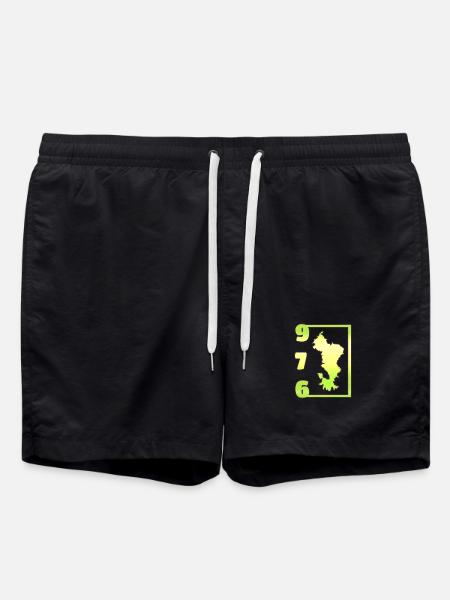 T SHIRT 976 MAYOTTE - Swim Trunks - black