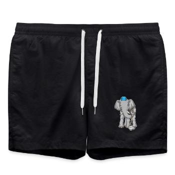 Nettoyant éléphant Vadrouille - Short de bain - noir - Devant - AI Model Male 185 light (185cm)