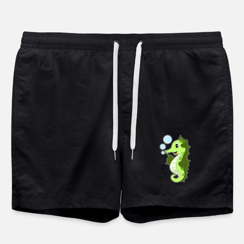Hippocampe mignon - Short de bain - noir