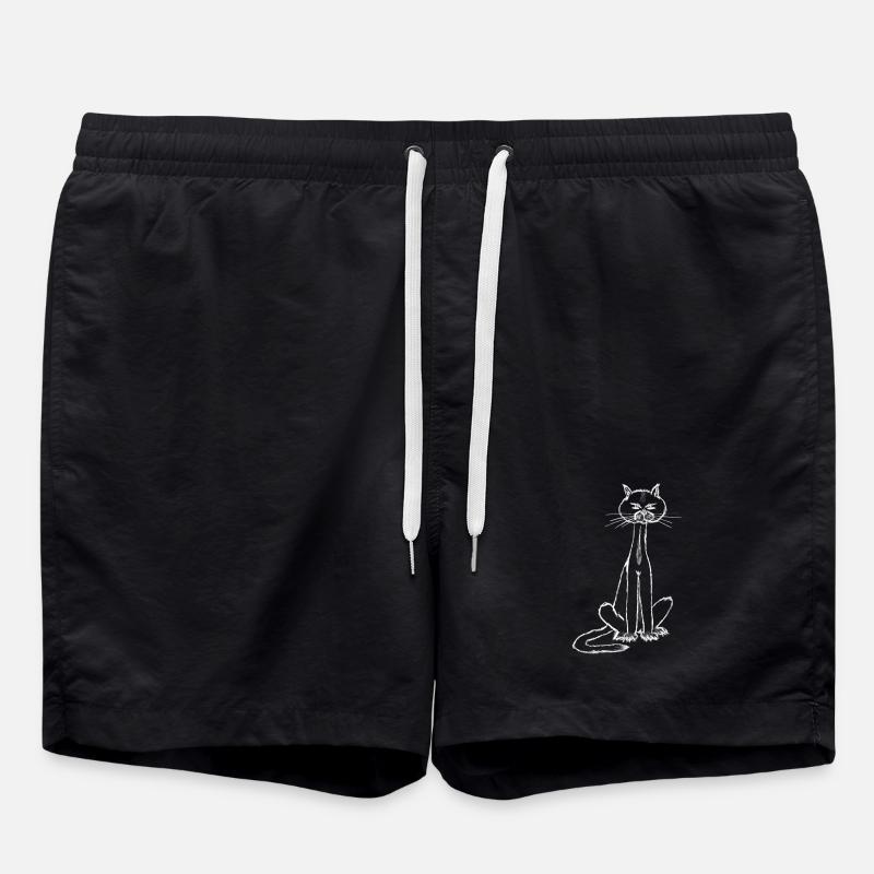 Ich bin der Kater…. - Badeshorts - Schwarz