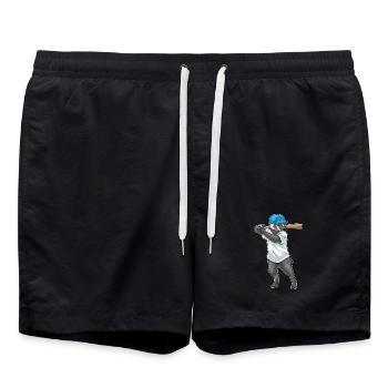 Badger Baseball Baseball Bat - Swim Trunks - black - Front - AI Model Male 185 light (185cm)