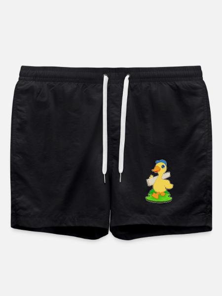 Duck Carpenter Wood Crafts - Swim Trunks - black