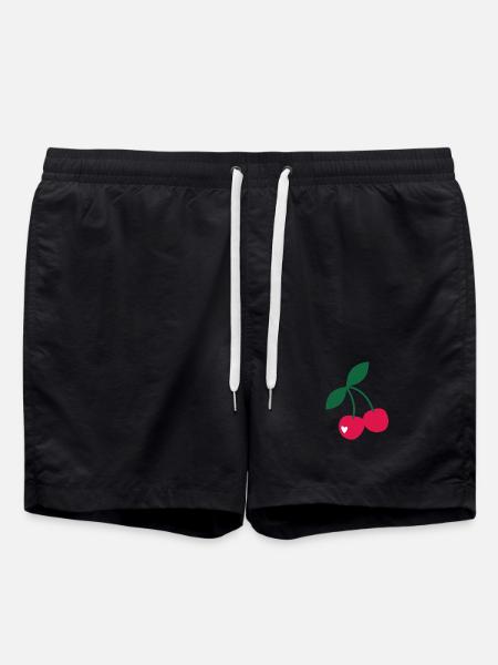 Sweet Cherries - Swim Trunks - black