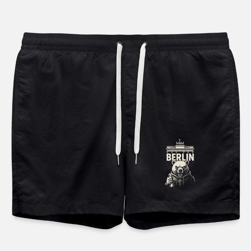 Berlin Rebell - Badeshorts - Schwarz