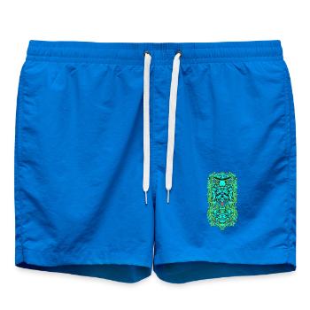 Psychedelic Skull Portal – Occult Mushroom Vision - Swim Trunks - cobalt blue - Front