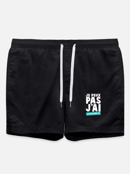 Ich kann nicht schwimmen - Badeshorts - Schwarz