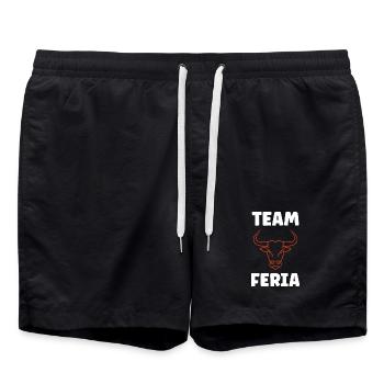 Emblematic bull's head for feria - Swim Trunks - black - Front - AI Model Male 185 light (185cm)