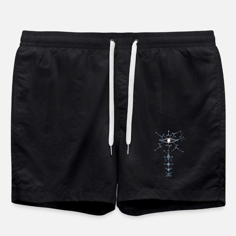 Mystical Eye sigil. - Swim Trunks - black