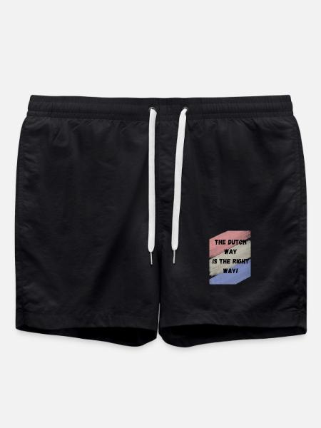 Der holländische Weg ist der richtige Weg - Badeshorts - Schwarz