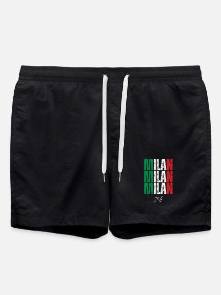 Milan Italy, souvenir of Milan - Swim Trunks - black