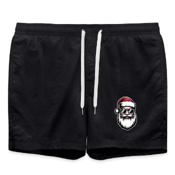 Cool Santa Claus with Sunglasses - Swim Trunks - black - Front - AI Model Male 185 light (185cm)