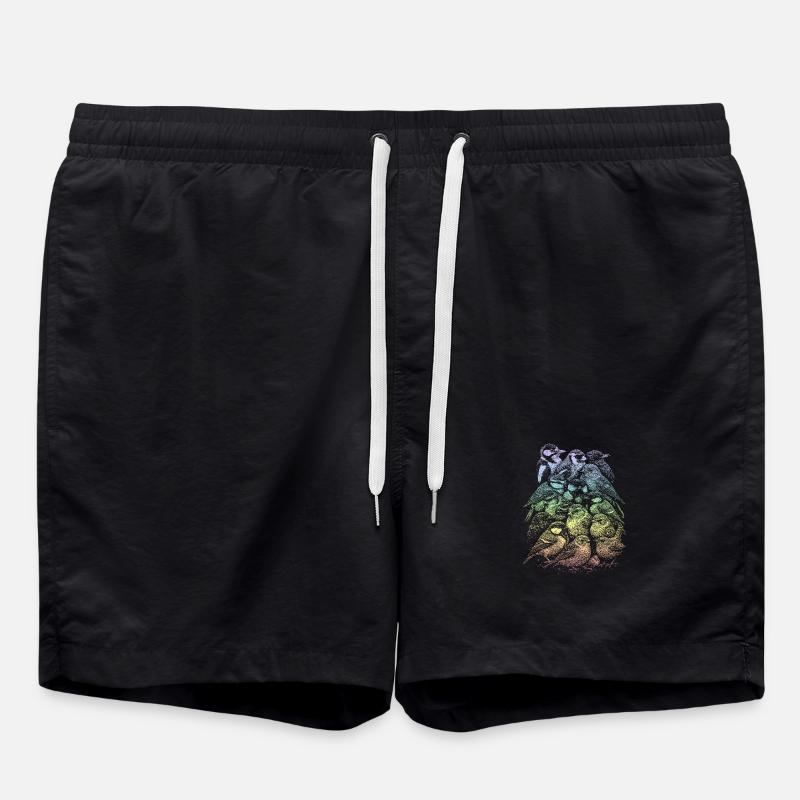 Garden bird - Swim Trunks - black