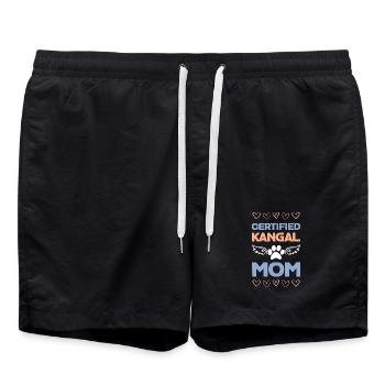 Kangal Mama Zertifiziert - Badeshorts - Schwarz - Vorne - AI Model Male 185 light (185cm)