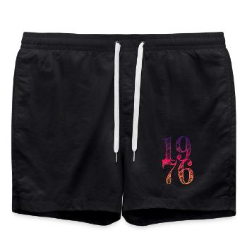 Millésime 1976 - Short de bain - noir - Devant - AI Model Male 185 light (185cm)