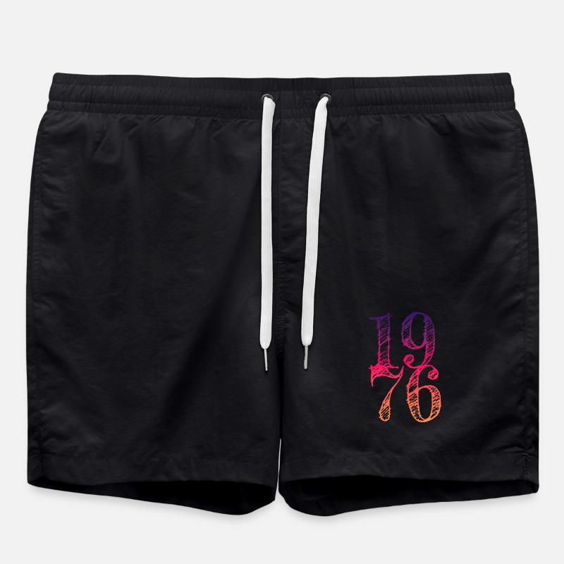Vintage 1976 - Badeshorts - Schwarz