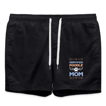 Certified Poodle Mom - Swim Trunks - black - Front - AI Model Male 185 light (185cm)