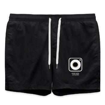 Mode sombre Mode Activé Coffee Dit Design - Short de bain - noir - Devant - AI Model Male 185 light (185cm)