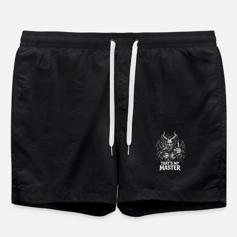 devil - Swim Trunks - black