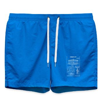 Plan directeur de la ville d’Athènes - Short de bain - cobalt blue - Devant