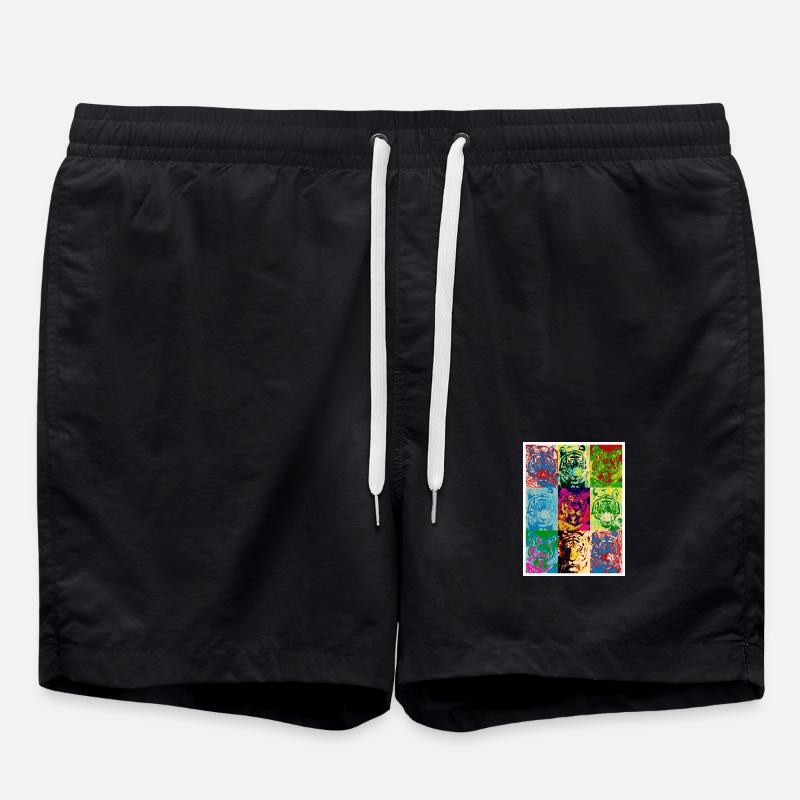 Tiger_4 - Swim Trunks - black