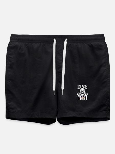 Unleash Power on Stage - Swim Trunks - black