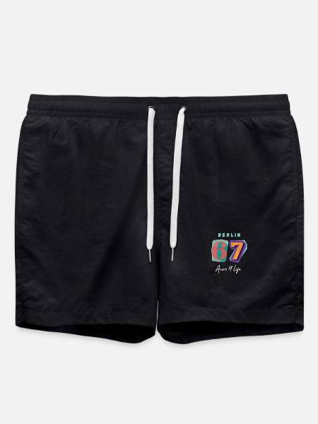 Berlin_67_Aura_4_Life - Swim Trunks - black