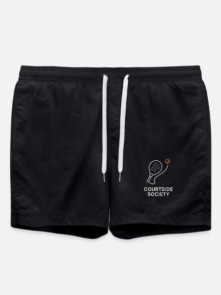 Courtside Paddle Society - Swim Trunks - black