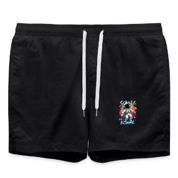 Schulkind 2026 Einschulung 2026 Schulanfang - Badeshorts - Schwarz - Vorne - AI Model Male 185 light (185cm)