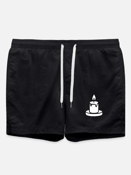 Candle Meditation Gift - Swim Trunks - black