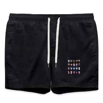Lateinamerikanischer Widerstand - Badeshorts - Schwarz - Vorne - AI Model Male 185 light (185cm)