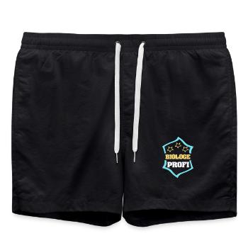 Biologe als Arbeit - Badeshorts - Schwarz - Vorne - AI Model Male 185 light (185cm)