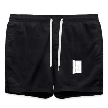 Neuer Lebensabschnitt Offene Tür Sonne Shirt - Badeshorts - Schwarz - Vorne - AI Model Male 185 light (185cm)