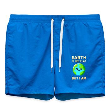 Satire de la Terre plate et blagues plates - Short de bain - cobalt blue - Devant