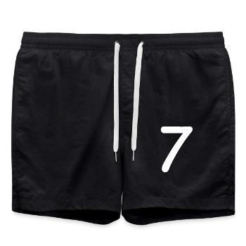 7 - Swim Trunks - black - Front - AI Model Male 185 light (185cm)
