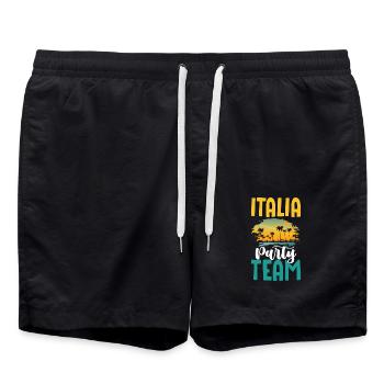 Italia Party Team - Swim Trunks - black - Front - AI Model Male 185 light (185cm)