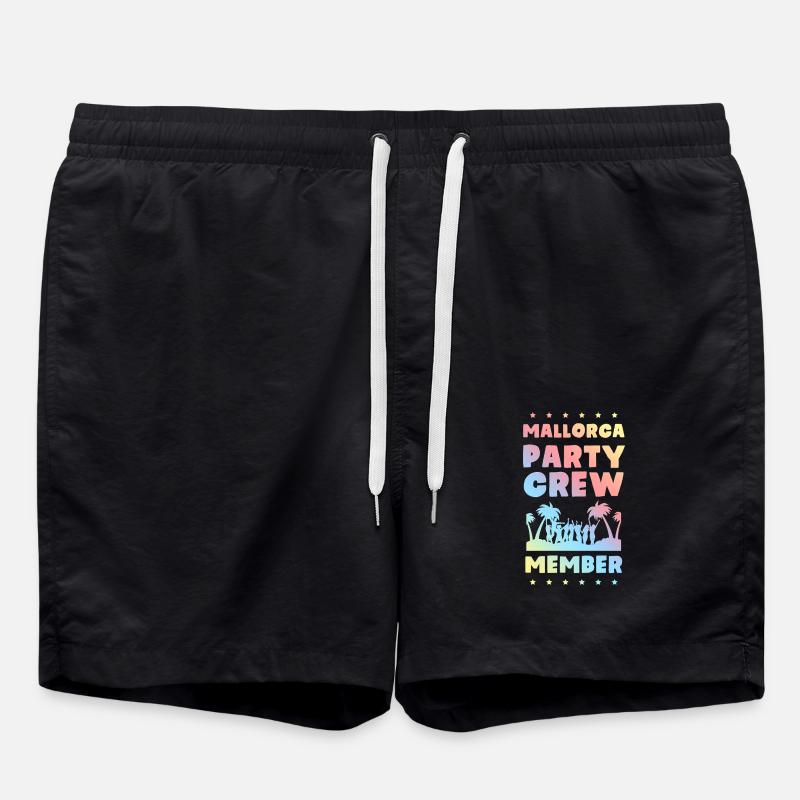 Mallorca Party Crew - Short de bain - noir