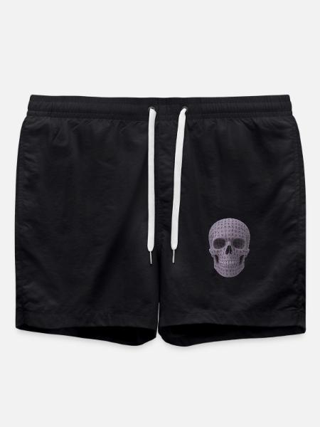 Viking Runen Skull - Badeshorts - Schwarz