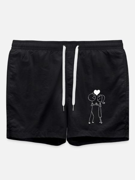 amour - Short de bain - noir