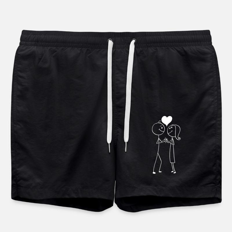 amour - Short de bain - noir