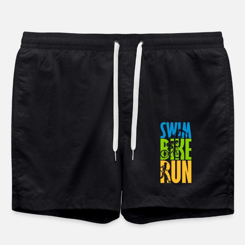 Swim Bike Run - Swim Trunks - black