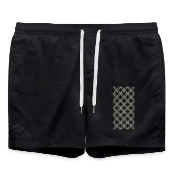 simple look - Swim Trunks - black - Front - AI Model Male 185 light (185cm)