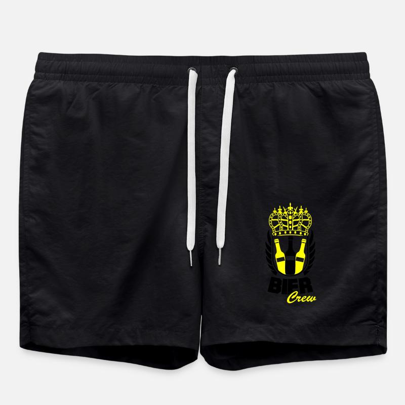 Beer Crew - Swim Trunks - black